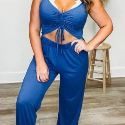 Levency Drwatring Cutout Slip Jumpsuit New In