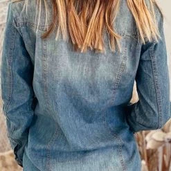 Levency Retro Western Denim Shirt New In 20 Levency Retro Western Denim Shirt New In