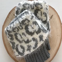 Levency Silky Leopard Print Boot Cuffs