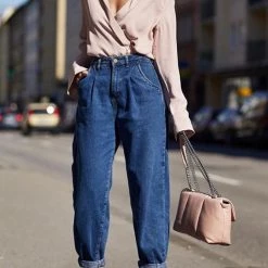 Levency High Waist Denim Bloomers