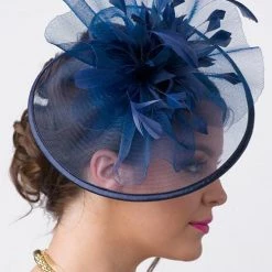 Levency Feather Mesh Fascinator New In