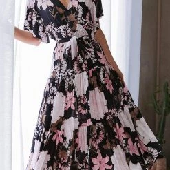 Levency New In Print Ruffles Wrap Maxi Dress 25 Levency New In Print Ruffles Wrap Maxi Dress