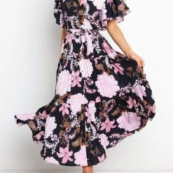 Levency New In Print Ruffles Wrap Maxi Dress 22 Levency New In Print Ruffles Wrap Maxi Dress
