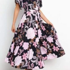 Levency New In Print Ruffles Wrap Maxi Dress 19 Levency New In Print Ruffles Wrap Maxi Dress