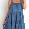 Levency Denim Babydoll Tank Mini Dress