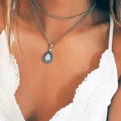 Levency Simple Drop Necklace New In