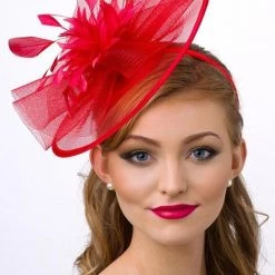 Levency Feather Mesh Fascinator New In