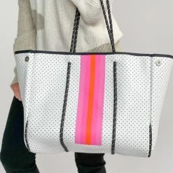 Levency Neoprene Tote And Wristlet New In