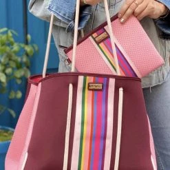 Levency Neoprene Tote And Wristlet New In