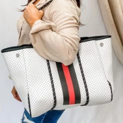 Levency Neoprene Tote And Wristlet New In