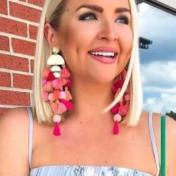 Levency Pom Pom Tassels Earring